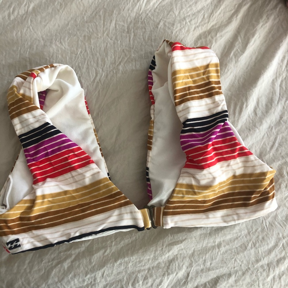 Striped Multicolor Bikini Top - Picture 2 of 2